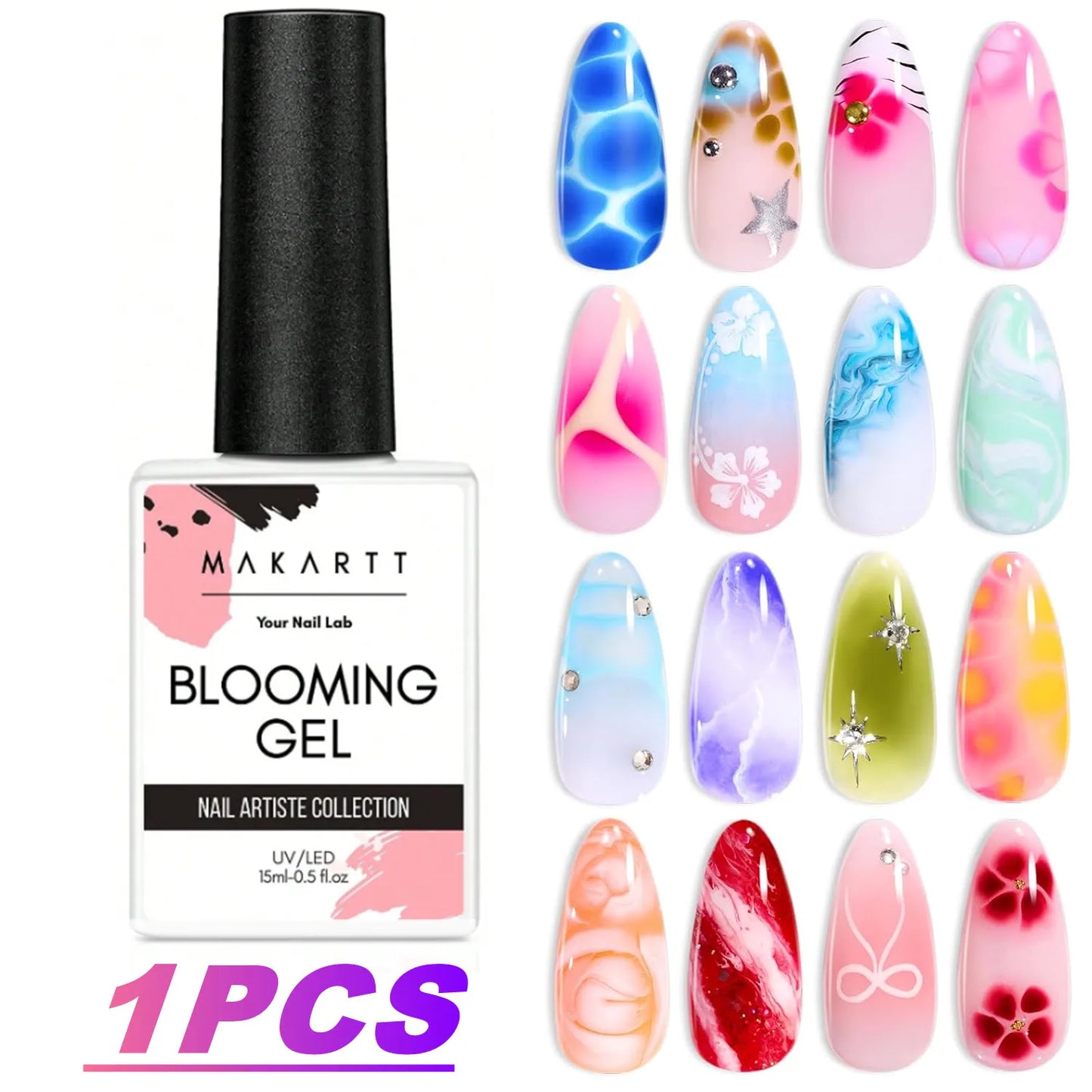 Nail Blooming Gel 15ml – Create Stunning Marble & Floral Nail Art
