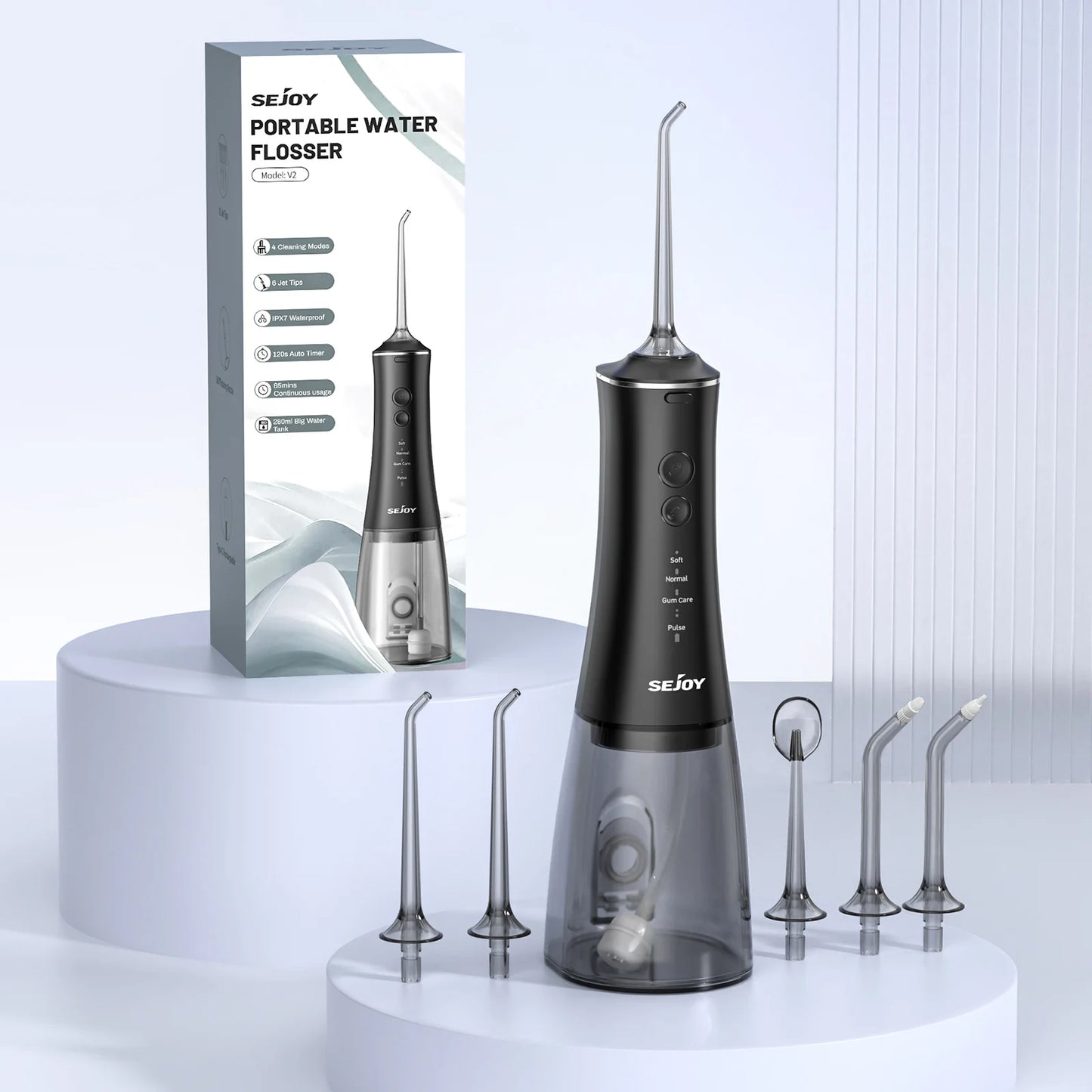 Sejoy Cordless Oral Irrigator – Portable Water Flosser