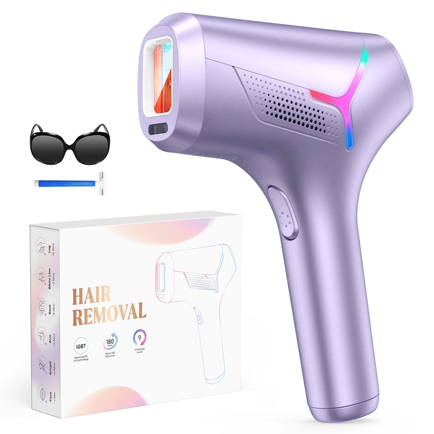 990,000 Flashes IPL Laser Hair Removal – Painless & Permanent