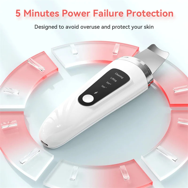 Ultrasonic Skin Scrubber – Facial Exfoliator & Blackhead Remover