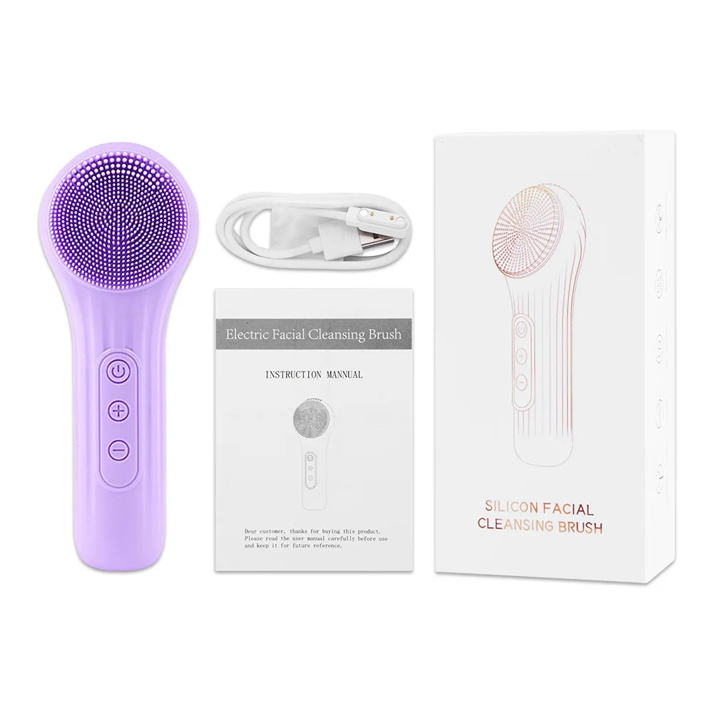 Sonic Silicone Facial Brush – Deep Cleansing & Pore Exfoliator