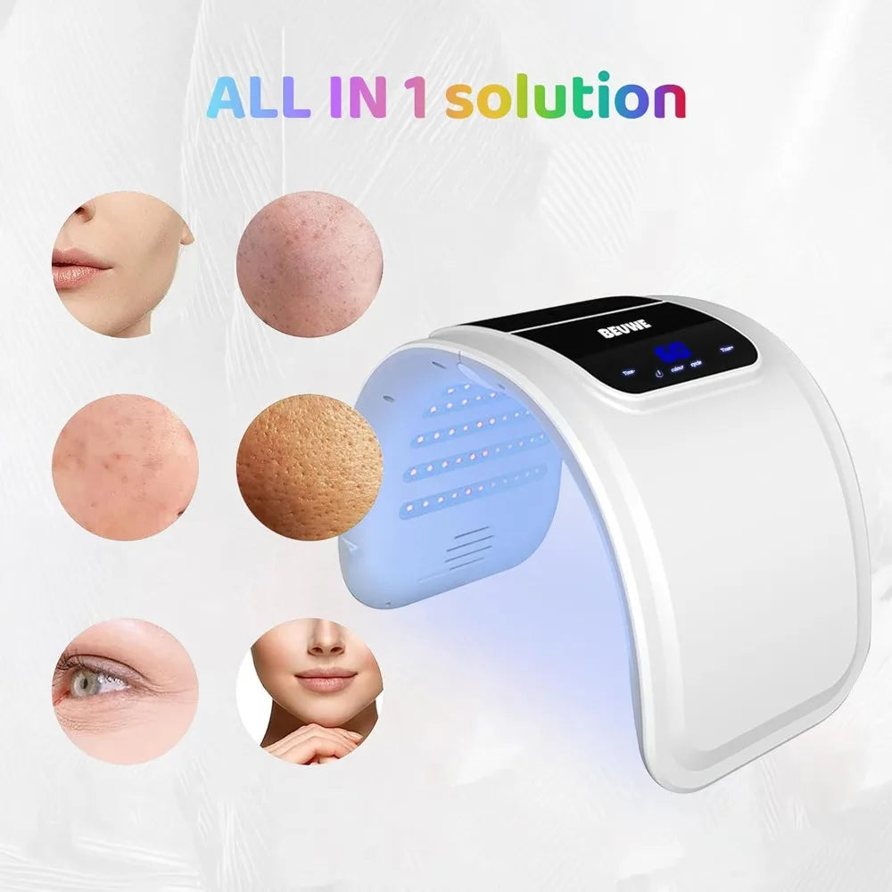LED Red & Blue Light Therapy Face Mask – Rejuvenation & SPA Tool for Face & Neck