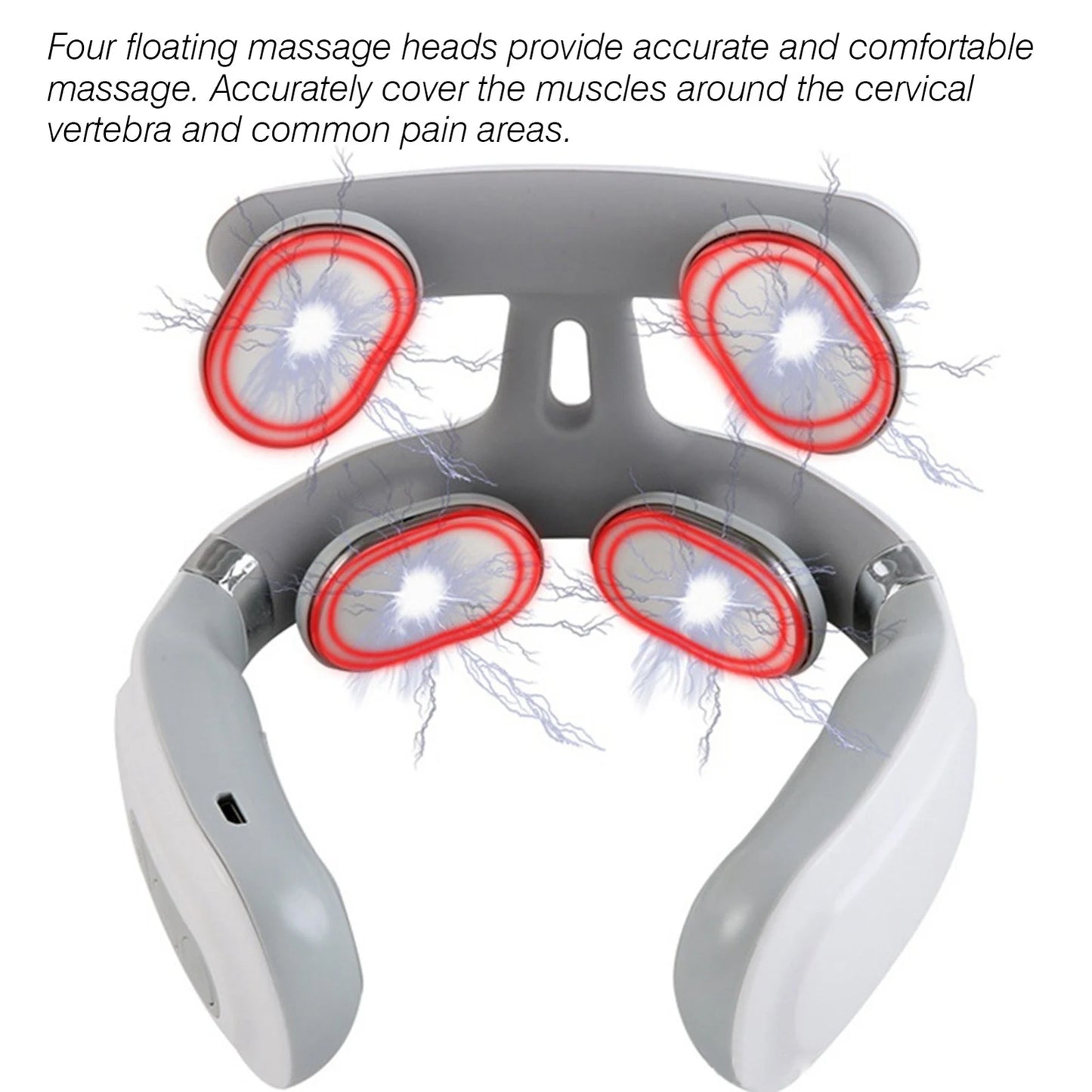 Neck Massage Machine – 4-Head Heating & Vibration Therapy