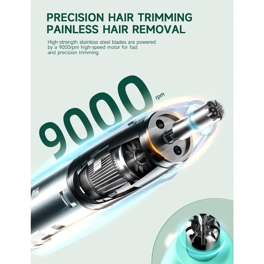 Rechargeable Ear & Nose Hair Trimmer – Professional & Painless