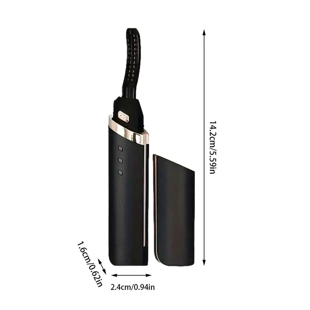 Electric Heated Eyelash Curler – USB Rechargeable, Fast Heating