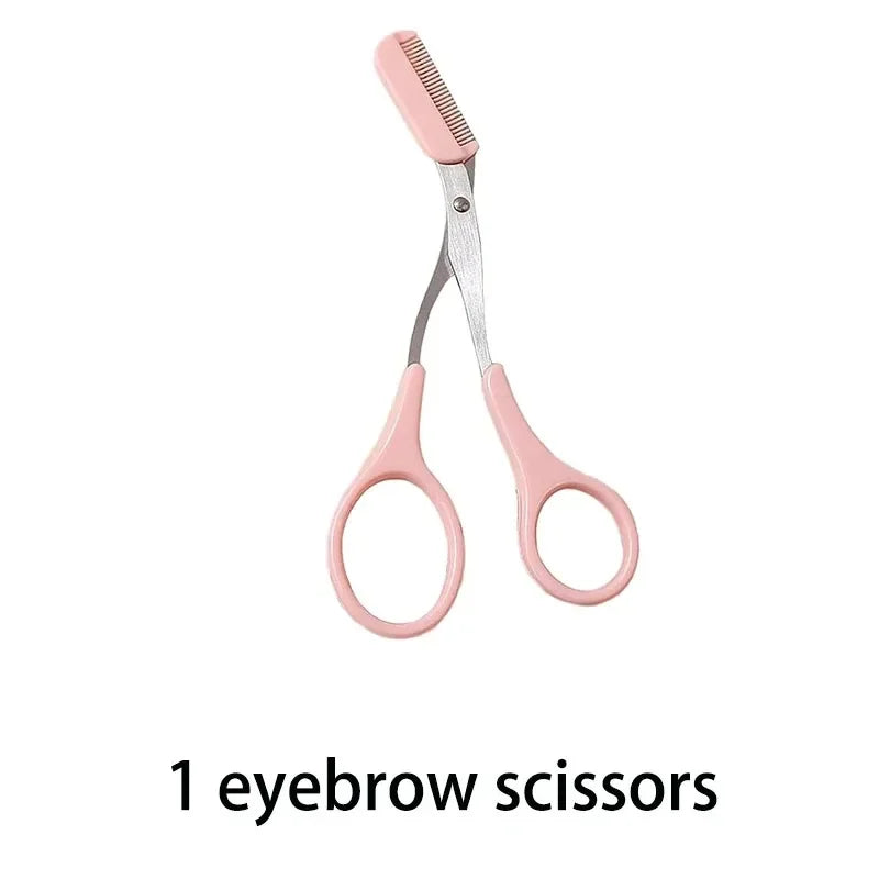 6pcs Eyebrow & Lash Grooming Set – Multi-Color Beauty Kit