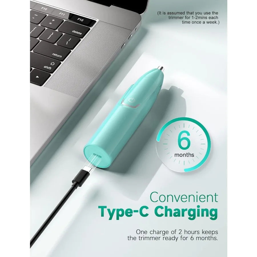 Rechargeable Ear & Nose Hair Trimmer – Professional & Painless