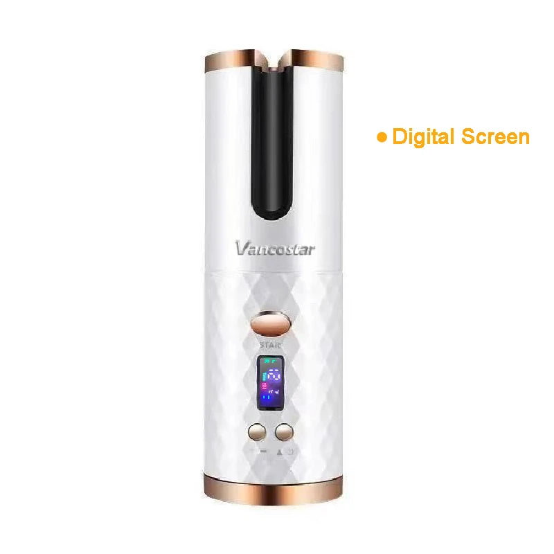 Wireless Electric Hair Curler – Cordless Automatic Hair Curler for Curls & Waves