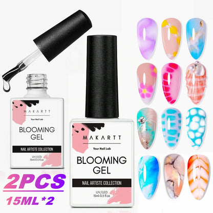 Nail Blooming Gel 15ml – Create Stunning Marble & Floral Nail Art