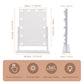 Hollywood Vanity Makeup Mirror – LED Lighted, 12 Dimmable Bulbs, 360° Rotation