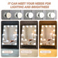Hollywood Vanity Makeup Mirror – LED Lighted, 12 Dimmable Bulbs, 360° Rotation