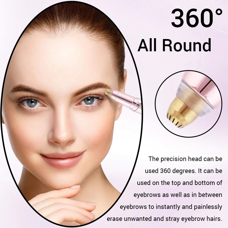 Electric Eyebrow Trimmer – USB Rechargeable Mini Shaper & Shaver