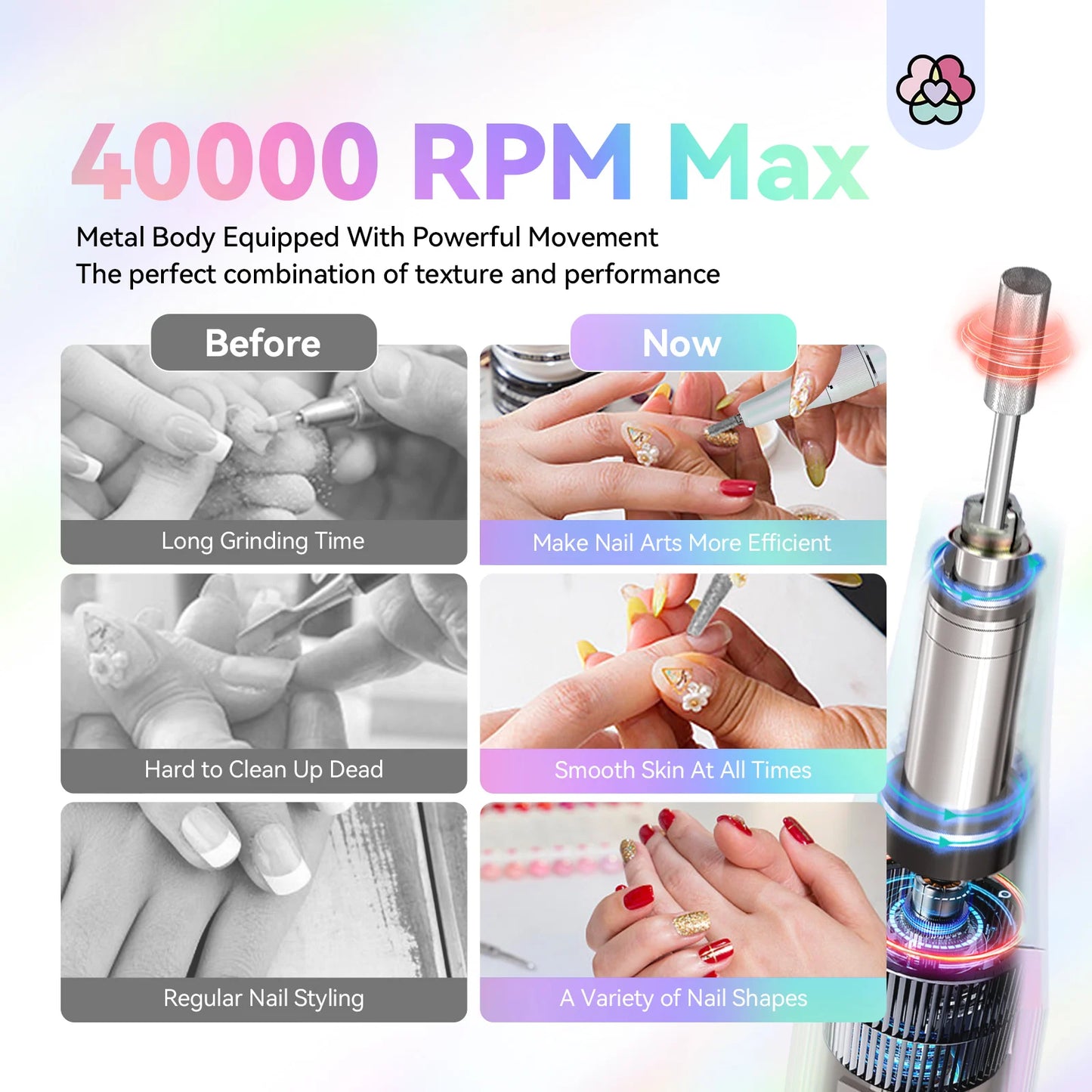 SAVILAND Professional Electric Nail Drill – Precision Nail Care