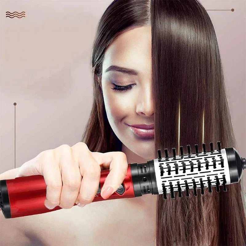 Professional 2-in-1 Hot Air Brush – Ceramic Rotating Hair Volumizer