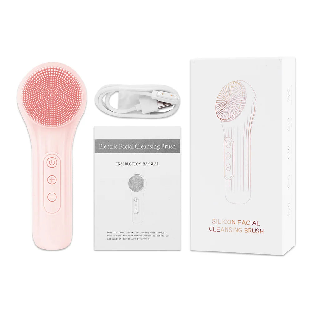 Sonic Silicone Facial Brush – Deep Cleansing & Pore Exfoliator