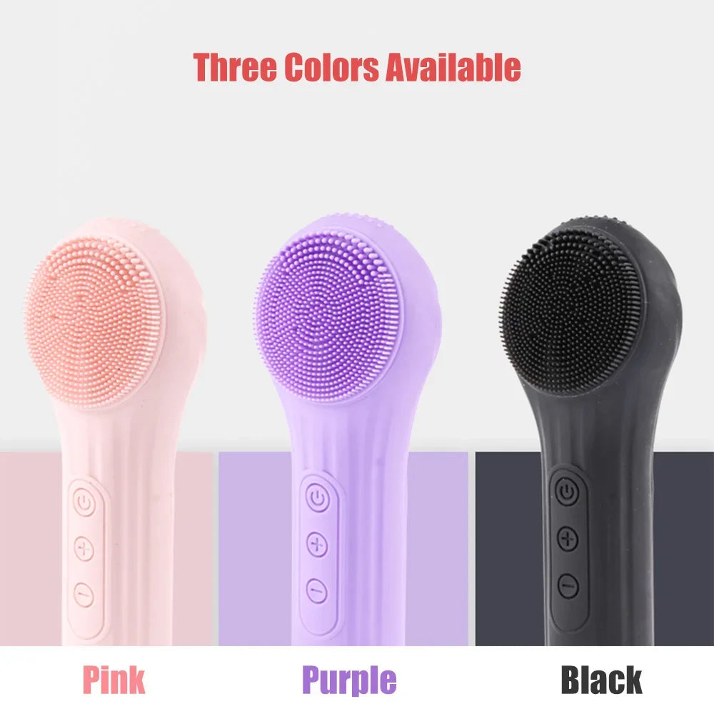 Sonic Silicone Facial Brush – Deep Cleansing & Pore Exfoliator