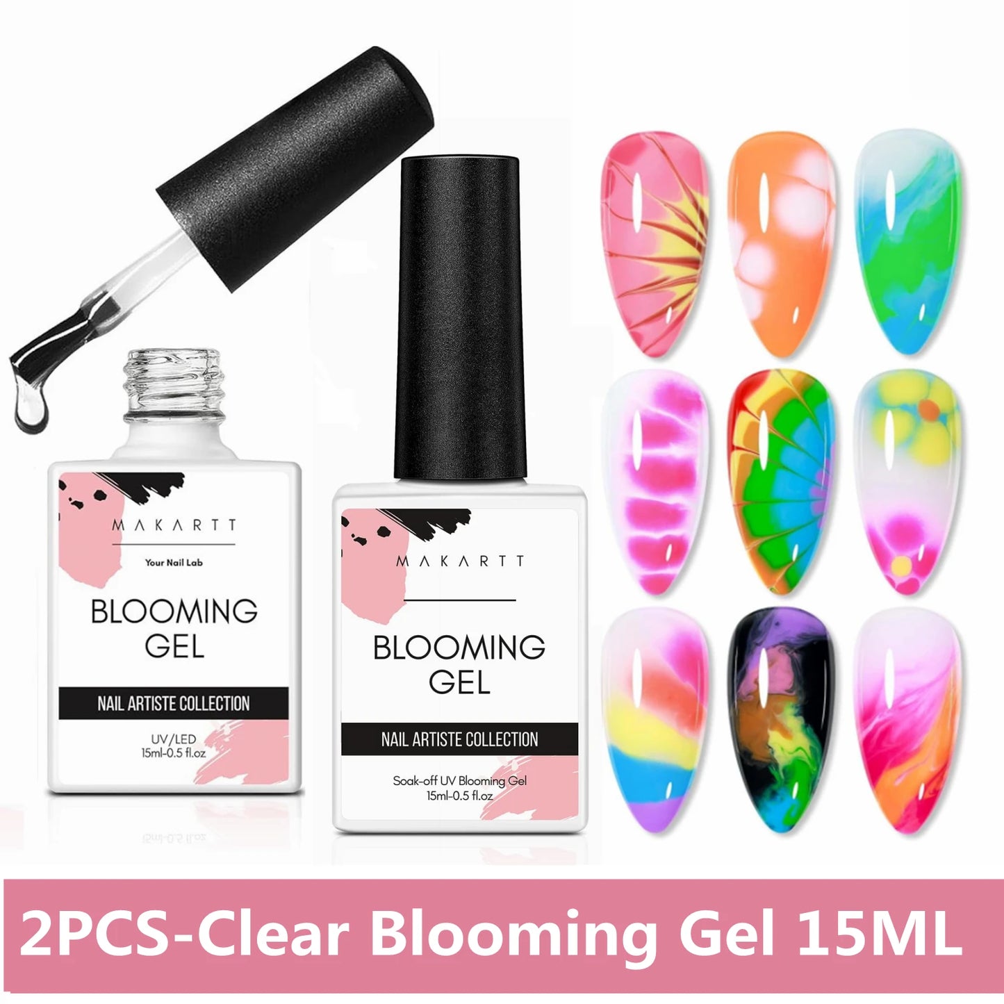 Makartt Clear Blooming Gel – Glossy, Long-Lasting Nail Art