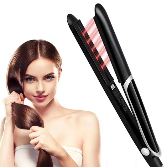 Infrared Fast Heating Hair Straightener – Professional Ionic Ceramic Tourmaline Plates