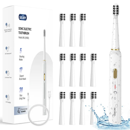 Sejoy Sonic Electric Toothbrush – Ultra Whitening, 5 Modes
