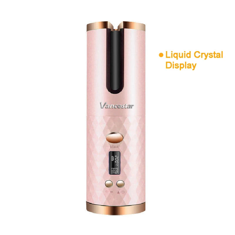 Wireless Electric Hair Curler – Cordless Automatic Hair Curler for Curls & Waves