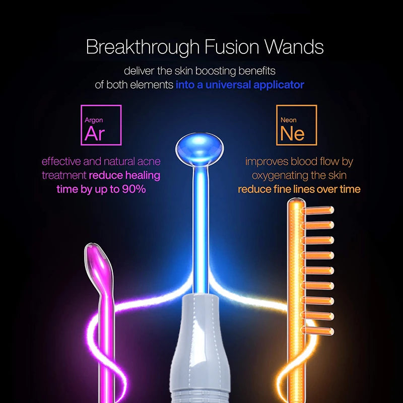 High-Frequency Facial Machine – Electrotherapy Wand for Skin Rejuvenation