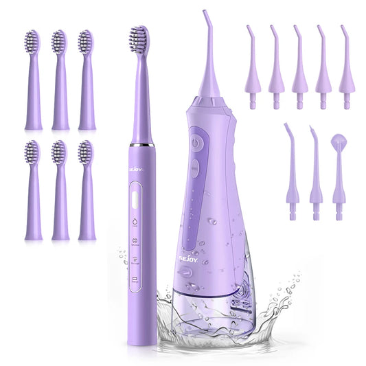 SEJOY Dental Irrigator & Electric Toothbrush Set