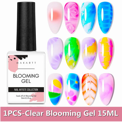 Makartt Clear Blooming Gel – Glossy, Long-Lasting Nail Art