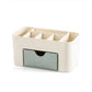Acrylic Makeup Organizer – Storage Box with Drawer, Cotton Swab & Lipstick Holder