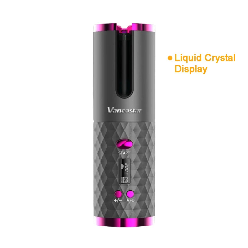 Wireless Electric Hair Curler – Cordless Automatic Hair Curler for Curls & Waves