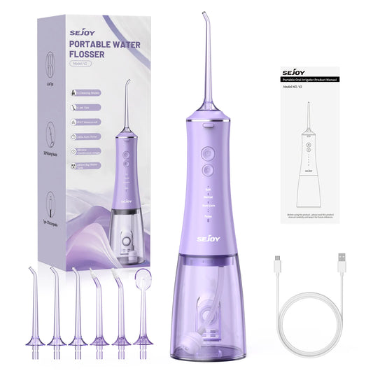 Sejoy Cordless Oral Irrigator – Portable Water Flosser