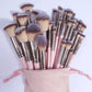 30pcs Professional Makeup Brush Set – Complete Beauty Tools with Bag