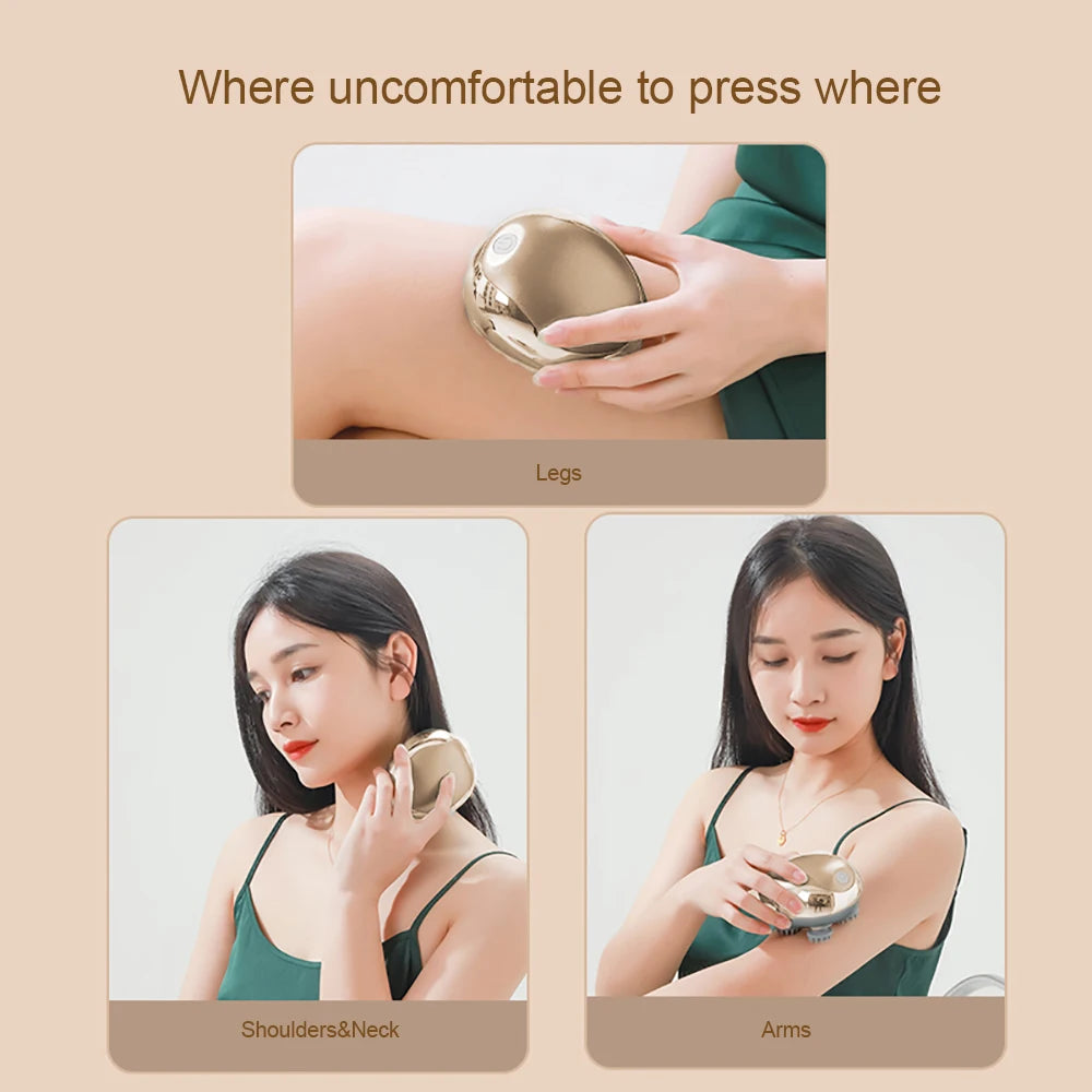 Mini Head Massage Machine – Silicone Scalp & Shoulder Relaxation