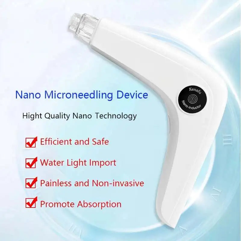 Nano Microneedling Pen – LED Photon Face Massager & Serum Applicator