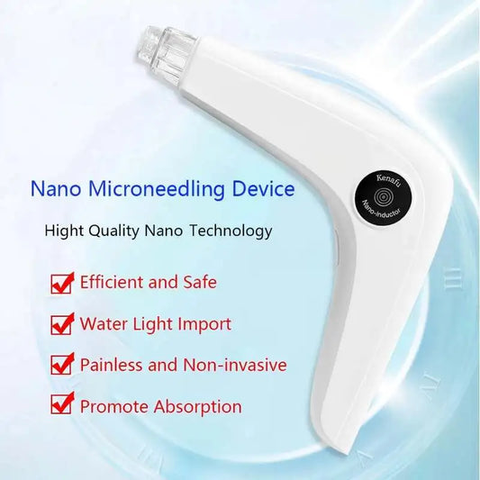 Nano Microneedling Pen – LED Photon Face Massager & Serum Applicator