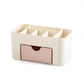 Acrylic Makeup Organizer – Storage Box with Drawer, Cotton Swab & Lipstick Holder