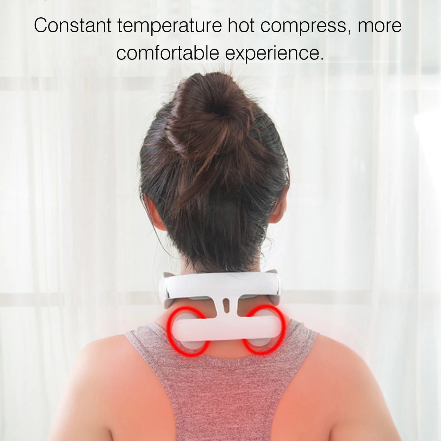 Neck Massage Machine – 4-Head Heating & Vibration Therapy