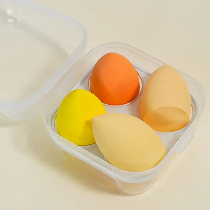 4Pcs Colorful Makeup Blender Sponge Set – Smooth & Flawless Application