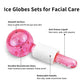 Rose Gold Facial Ice Globes – Cooling Beauty Roller for Skin Therapy
