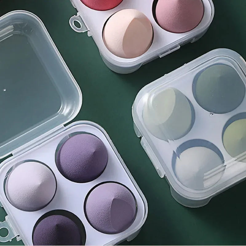 4Pcs Colorful Makeup Blender Sponge Set – Smooth & Flawless Application