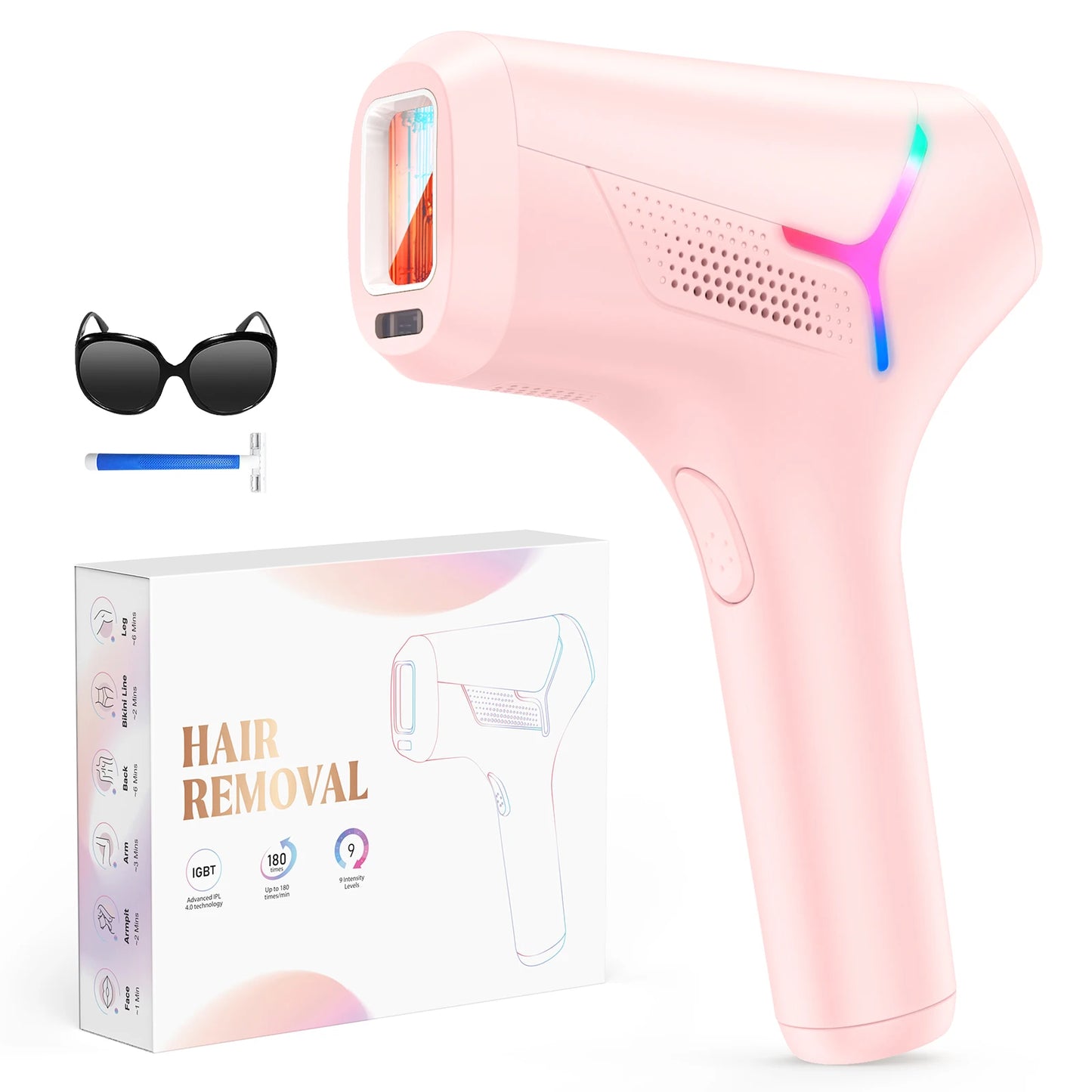 990,000 Flashes IPL Laser Hair Removal – Painless & Permanent