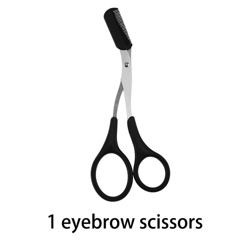 6pcs Eyebrow & Lash Grooming Set – Multi-Color Beauty Kit