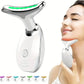 7-LED Color Neck & Face Massager – Portable USB Rechargeable