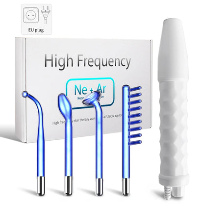 High-Frequency Facial Machine – Electrotherapy Wand for Skin Rejuvenation