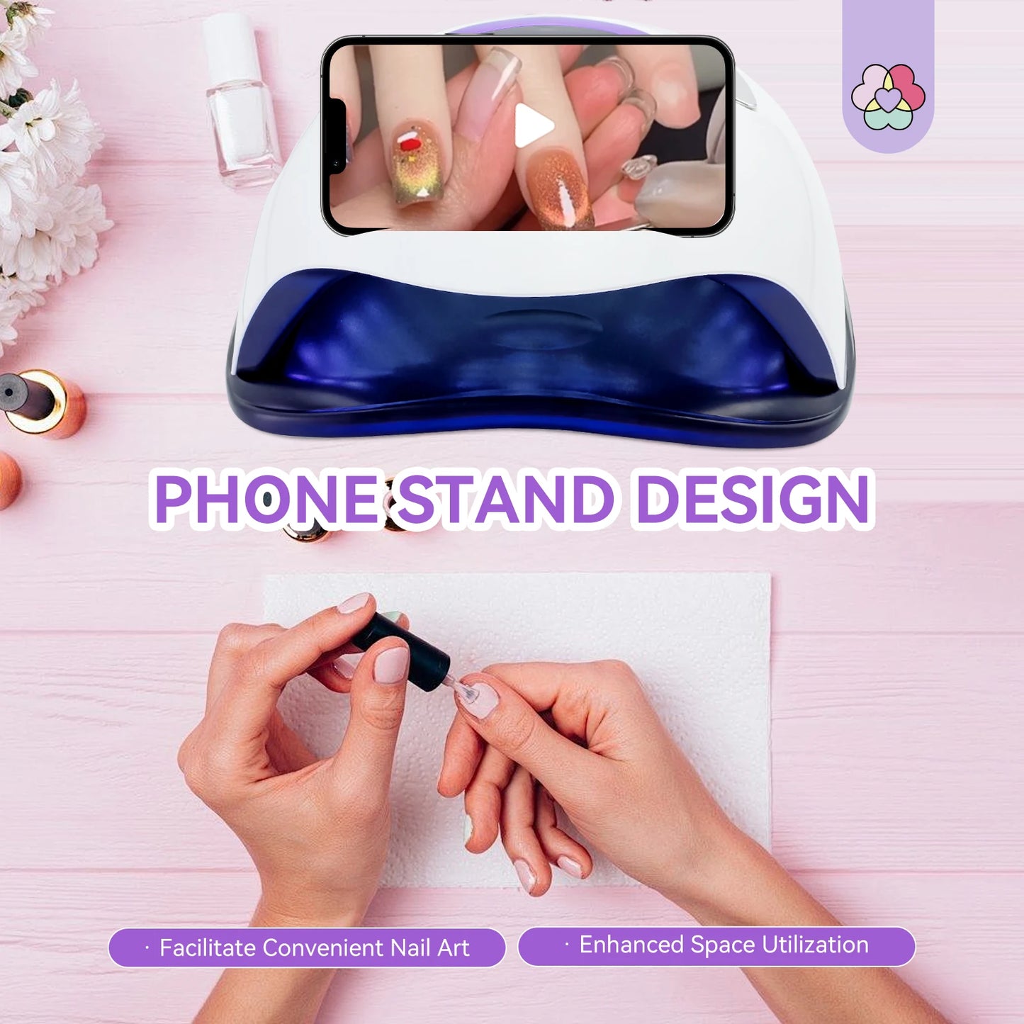 SAVILAND 300W UV LED Nail Lamp – Powerful & Professional Gel Nail Curing