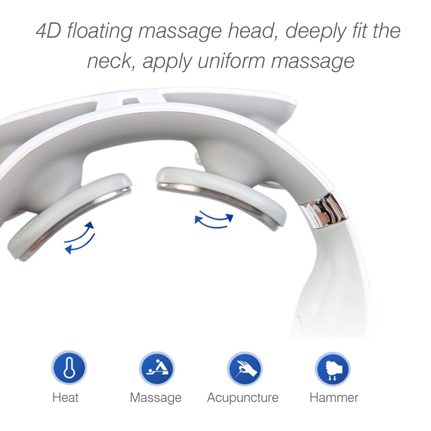 Neck Massage Machine – 4-Head Heating & Vibration Therapy