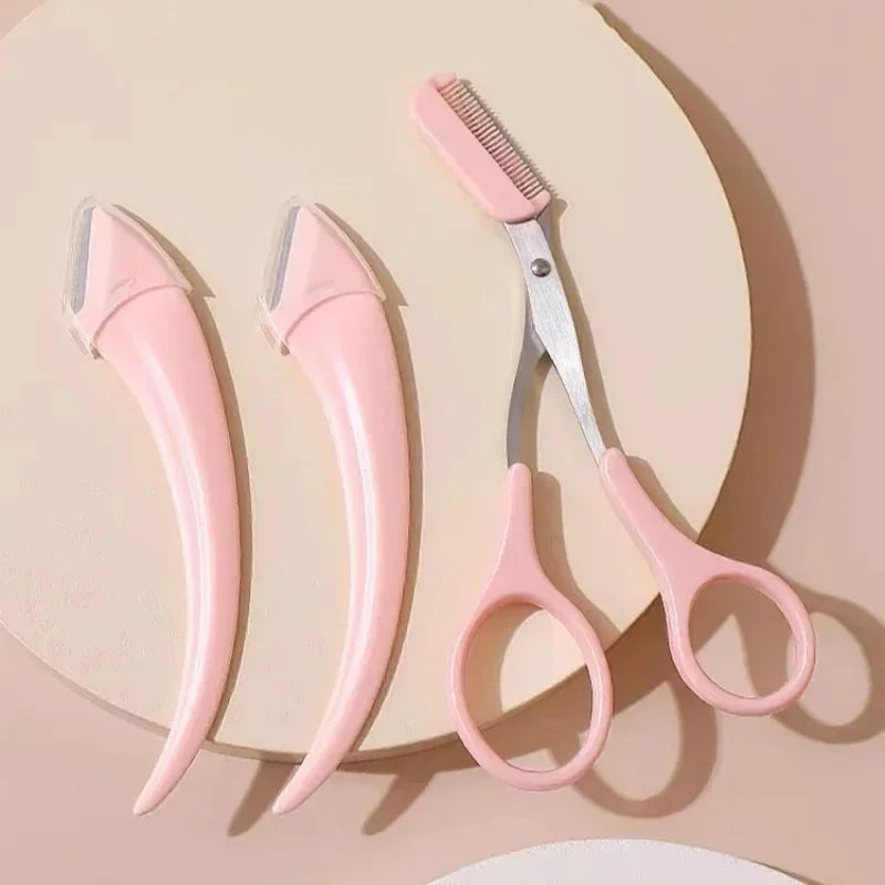 6pcs Eyebrow & Lash Grooming Set – Multi-Color Beauty Kit