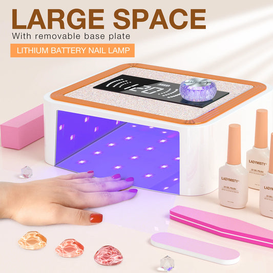 268W Cordless UV Nail Lamp – Sparkling Salon-Quality Nails Anywhere