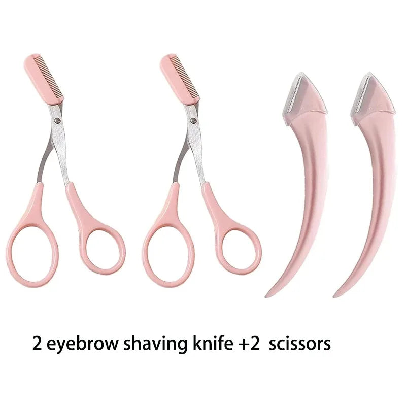 6pcs Eyebrow & Lash Grooming Set – Multi-Color Beauty Kit