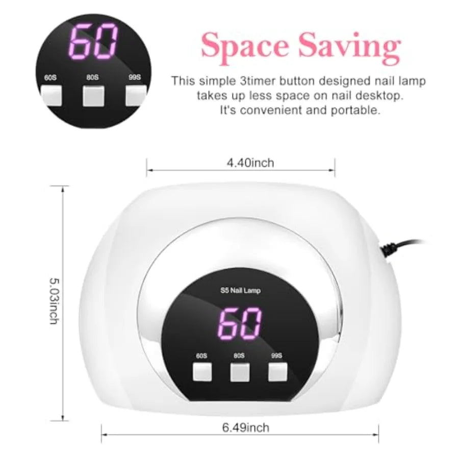 54W UV LED Nail Lamp – Fast, Professional Gel Nail Curing