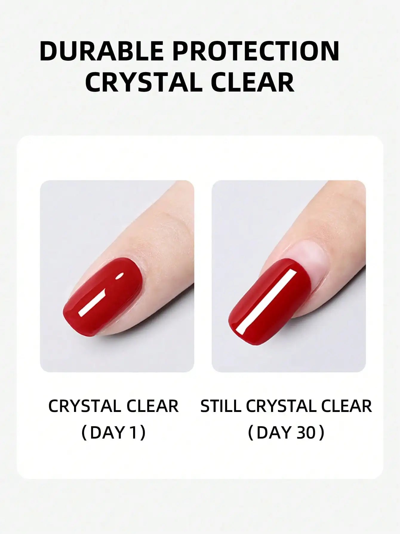 XEIJAYI 15ml Glass Top Coat – Long-Lasting Gloss & Nail Strength